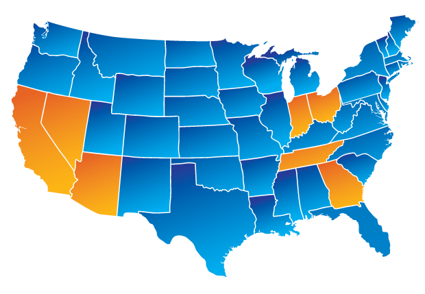 Inventory liquidator warehouses across the U.S.